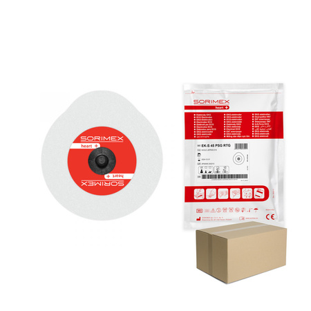 Elektrody EKG EK-S 45 PSG RTG pianka żel stały 45mm x 42mm 50szt wielopak 30op