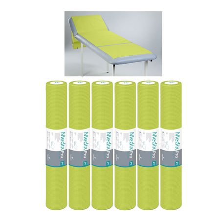 Podkład higieniczny na rolce 70cm x 50cm limonkowy podfoliowany 54g MedixPro 480szt