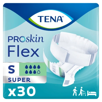 Pieluchomajtki TENA Flex ProSkin Super S 30 szt
