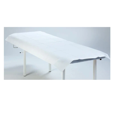 Prześcieradło jednorazowe 77cm x 210cm białe podfoliowane 54g MedixPro 5szt