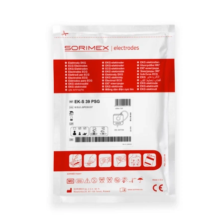 Elektrody pediatryczne do holtera EKG EK-S 39 PSG pianka żel stały 39mm x 36mm 50szt wielopak 30op