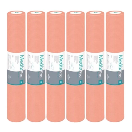 Podkład higieniczny na rolce 70cm x 50cm morelowy podfoliowany 54g MedixPro 480szt