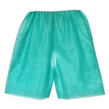 Spodenki do kolonoskopii dla pacjenta zielone flizelina 25g 1szt