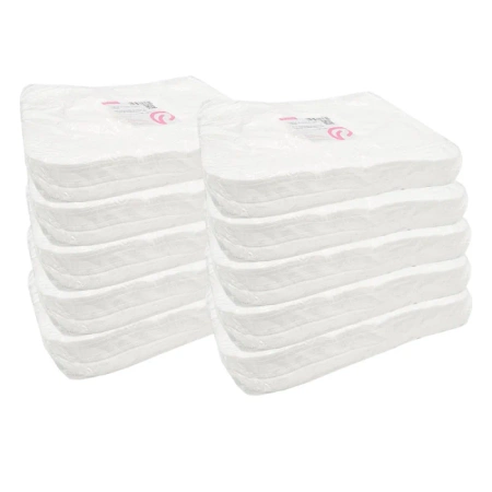 Podkład higieniczny pod głowę z nacięciem x na twarz biały 100szt x 10op