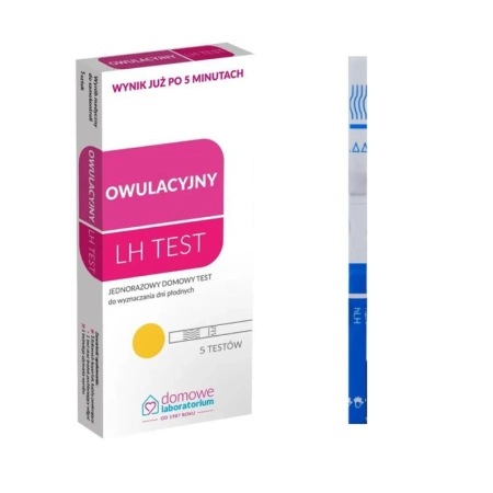 Domowy test owulacyjny LH 1opakowanie (5szt)