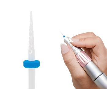 Frez Ceramiczny, Szczelinowy Szpic, 3/32″ M SMALL CONE (M), średni (niebieski)