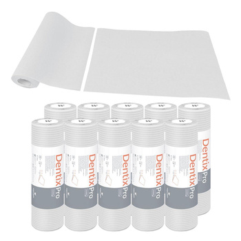 Serweta dentystyczna na rolce 33cm x 48cm biała podfoliowana 54g DentixPro 400szt