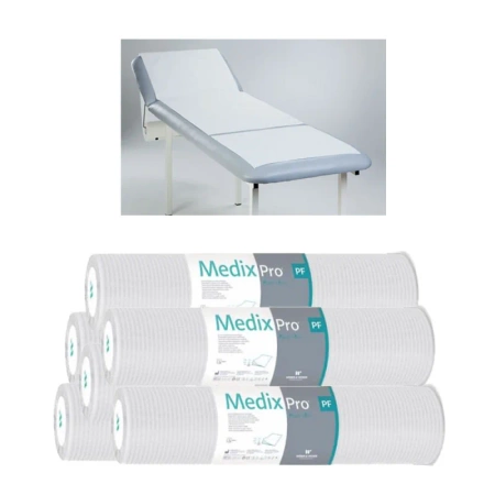 Podkład higieniczny na rolce 50cm x 50cm biały podfoliowany 54g MedixPro 480szt