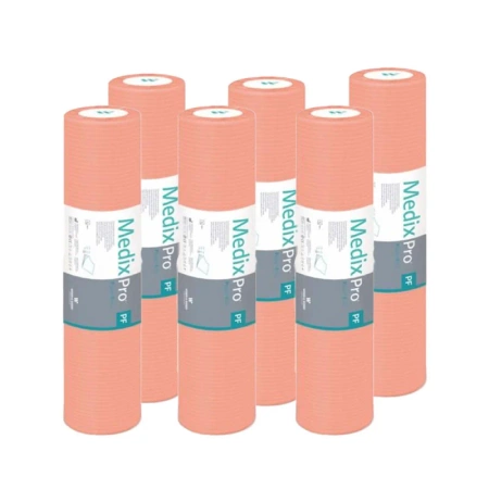 Podkład higieniczny na rolce 60cm x 50cm morelowy podfoliowany 54g MedixPro 480szt