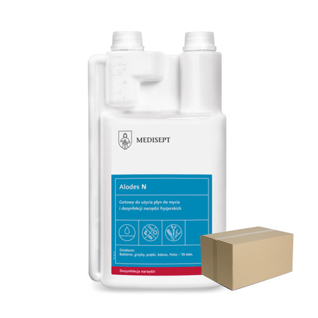 Płyn do dezynfekcji i mycia narzędzi fryzjerskich i kosmetycznych Alodes N 1l 12szt