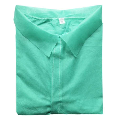Fartuch jednorazowy zielony XXXL na rzepy (flizelina 22g) 1szt