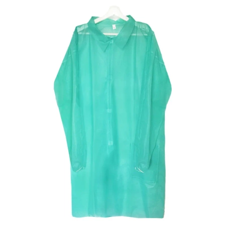 Fartuch jednorazowy zielony XXL na rzepy (flizelina 22g) 100szt