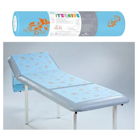 Podkład dla dzieci na rolce 50cm x 50cm niebieski podfoliowany 54g Its4kids 480szt