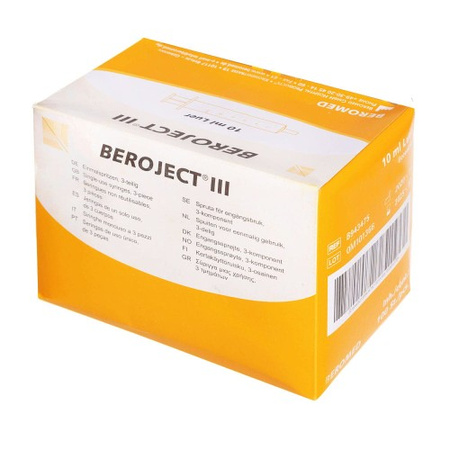 Strzykawka 2ml luer trzyczęściowa Beroject III 100 szt