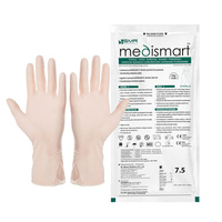 Rękawiczki chirurgiczne sterylne 7.5 lateksowe pudrowane Medismart 1 para