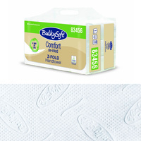 Ekologiczny ręcznik papierowy w listkach 24x21,5cm składany typu Z-FOLD 2400szt biały 2 warstwy