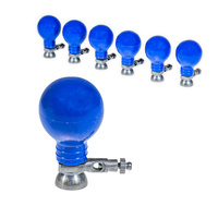 Elektrody przyssawkowe EKG dla dzieci wielorazowe średnica 15mm niebieskie komplet 6 szt