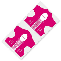 Szablony do przedłużania paznokci, by Trusi, motylki Clavier 100 szt. - bordowe