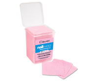 Waciki bezpyłowe perforowane w pudełku 200szt. - różowe