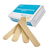 Drewniana szpatułka laryngologiczna, szpatułka kosmetyczna do wosku 100szt