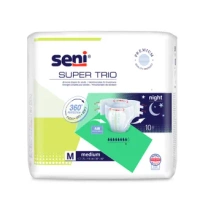 Seni Super Trio, pieluchomajtki, Medium, 75-110 cm, 10 sztuk