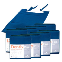 Śliniak dentystyczny z kieszonką 39cm x 48cm granatowy podfoliowany 54g DentixPro 400szt