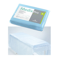 Prześcieradło jednorazowe 160cm x 210cm niebieskie 20g MedixPro 5szt