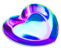 Ozdobna paletka do mieszania lakierów ozdób żeli SERCE