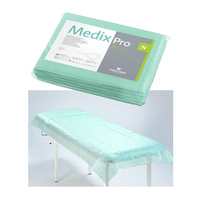 Prześcieradło jednorazowe 80cm x 210cm zielone 20g MedixPro 10szt