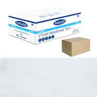 Ręcznik papierowy w listkach krótki 21x21cm składany typu ZZ V-FOLD 3150szt biały 2 warstwy 4op