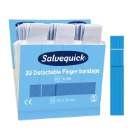 Długie niebieskie plastry wykrywalne Cederroth Salvequick 39 szt.