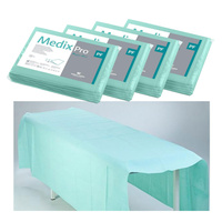 Prześcieradło jednorazowe 150cm x 210cm zielone podfoliowane 54g MedixPro 20szt