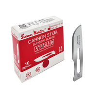 Ostrze chirurgiczne 10 sterylne 100szt stal węglowa Swann-Morton