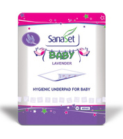Higieniczne podkłady dla niemowląt z miękką warstwą i zapachem lawendy – 10 szt.
