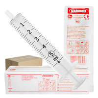 Strzykawka 5ml luer dwuczęściowa LuxInject Margomed 100szt 20op