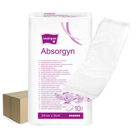 Podkład ginekologiczny z folią dla kobiet 34cm x 9cm Absorgyn niejałowy 10 szt x 36op
