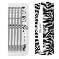 Pilnik do paznokci 100/180, manicure, Clavier, Zeberka Łódka szary (bezpieczny pakiet) 10szt.