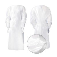 Fartuch jednorazowy biały dla dzieci wzrost 90-100cm (flizelina) 10szt