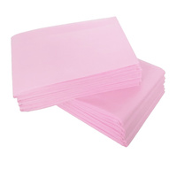 Prześcieradło jednorazowe 100cm x 215cm różowe włókninowe 15g 10szt
