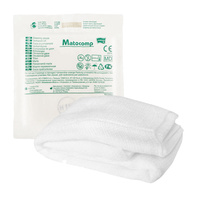Gaza opatrunkowa Matocomp jałowa 13 nitkowa - torebka papierowa   1/2m2