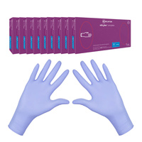 Rękawiczki nitrylowe M fioletowe Mercator Nitrylex Complete 100sztuk karton 10op