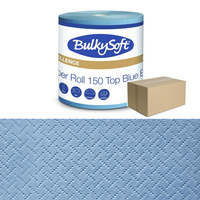 Czyściwo przemysłowe niebieskie super chłonne 150m 3warstwy Bulkysoft Excellence do przemysłu 6 rolek