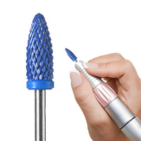 Frez ceramiczny granatowy LONG BULLET M - stożek średni (niebieski)