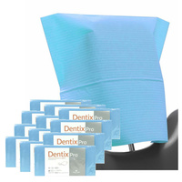 Pokrowiec na zagłówek stomatologiczny 32cm x 28cm niebieski podfoliowany 54g DentixPro 600szt