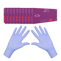 Rękawiczki nitrylowe L fioletowe Mercator Nitrylex Complete 100sztuk karton 10op