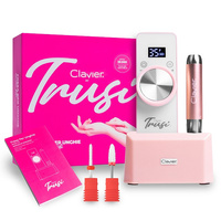 Frezarka mobilna by Trusi, akumulatorowa do paznokci, manicure 65W - 35000 RPM, różowa