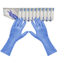 Rękawiczki nitrylowe M niebieskie Ampri Blue 300 100sztuk karton 10op