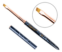 Pędzelek Skośny do żelu i zdobień 7mm - ONE STROKE- 09 MARBLE