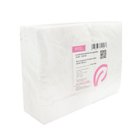 Chusteczki kosmetyczne z włókniny gładkie białe 25cm x 38cm 100 szt