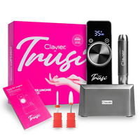 Frezarka mobilna by Trusi, akumulatorowa do paznokci, manicure 65W - 35000 RPM, zielona